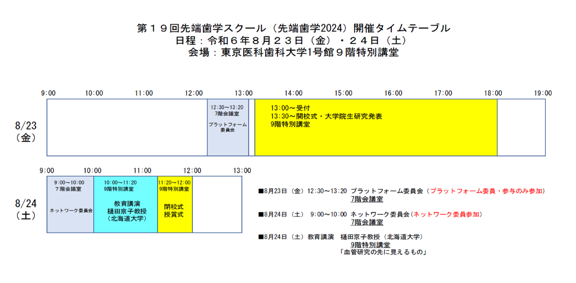 タイムテーブル